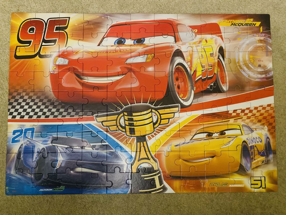 Clementoni puzzle 4+ mega, 100 elementów, Cars