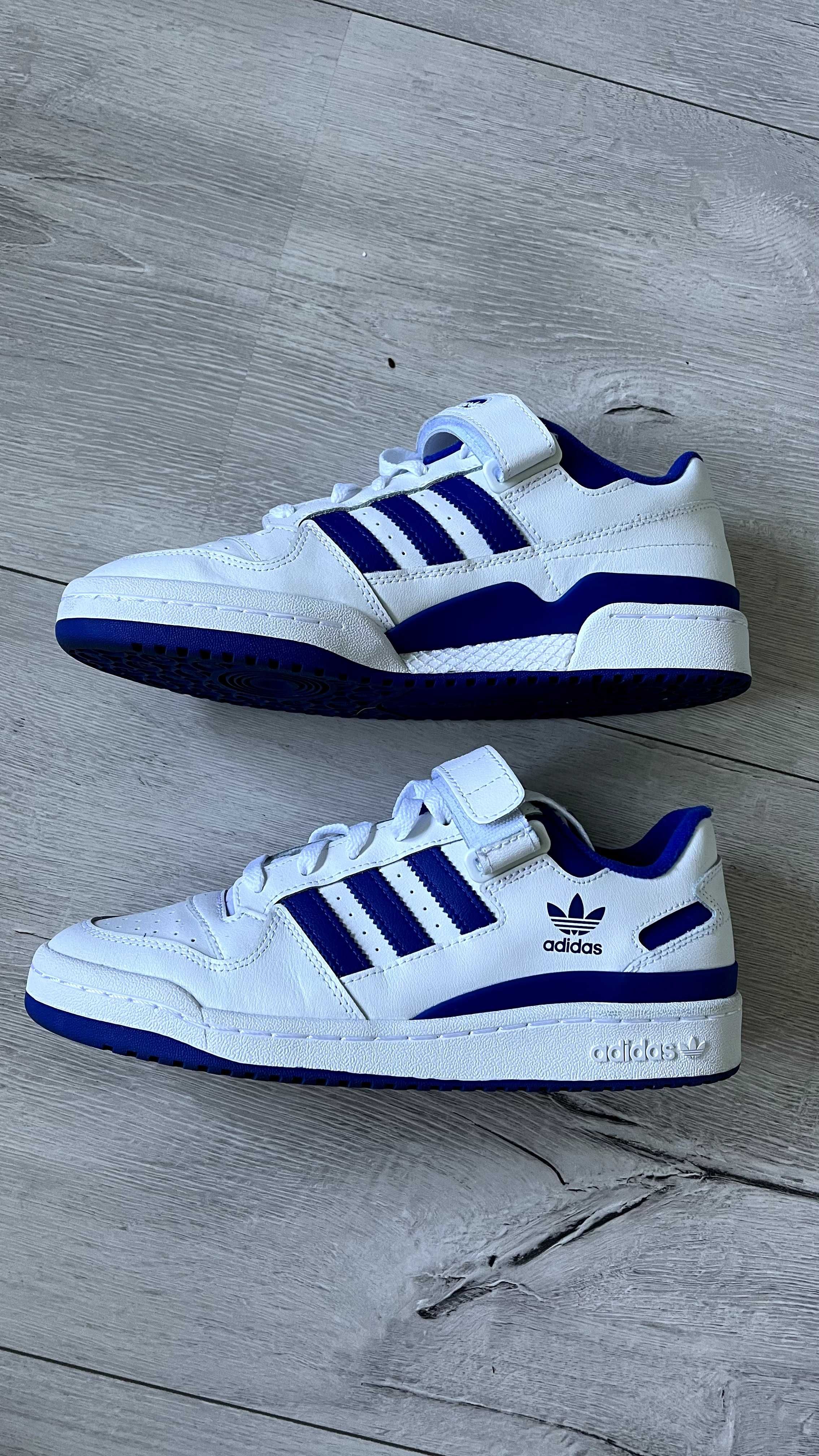 Adidas Forum Low FY7756 Białe Niebieskie 42 2/3 - raz założone