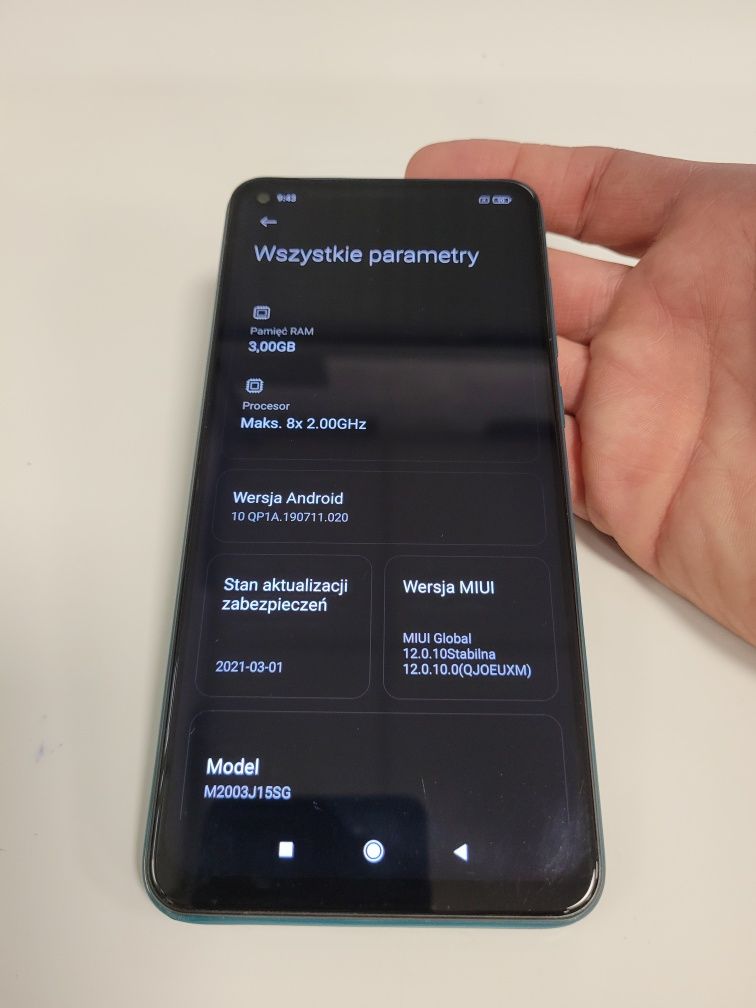 Telefon Xiaomi Redmi notę 9
