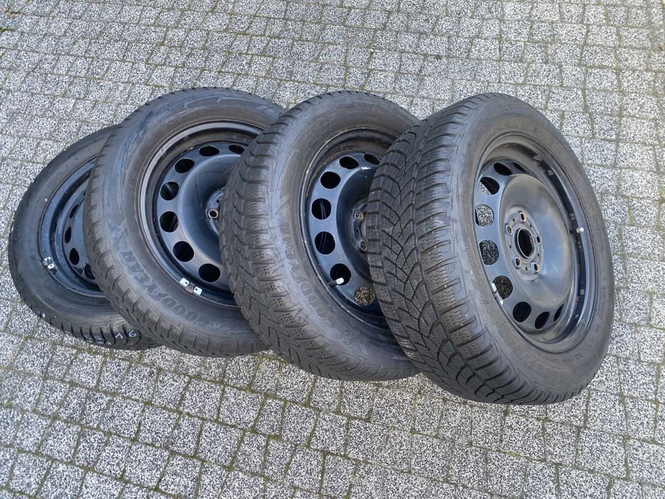 4x opona + felga 5/112 GOODYEAR  205/55/16