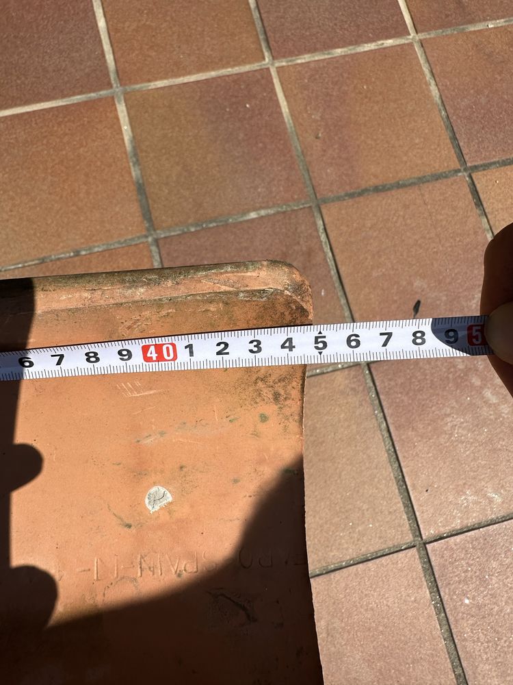 Telhas tipo canudo