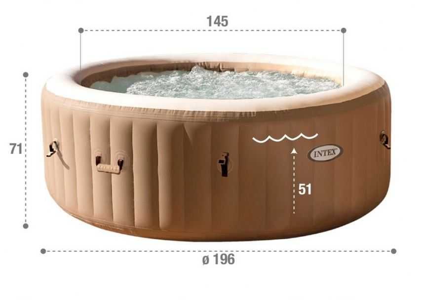 Spa Jacuzzi Intex Bubble Massage 4 pessoas (peças)