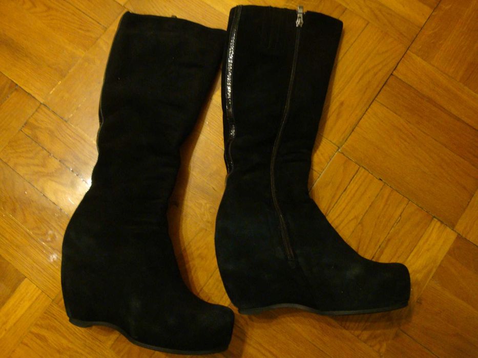 Сапоги зимние замшевые на меху FP, размер 37, 5-38 (24-24, 5 см)