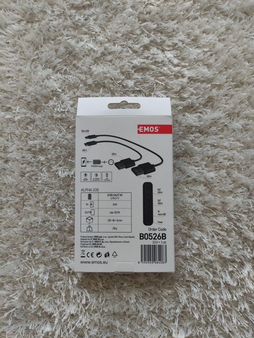 Powerbank Emos 10000mAh 10W czarny