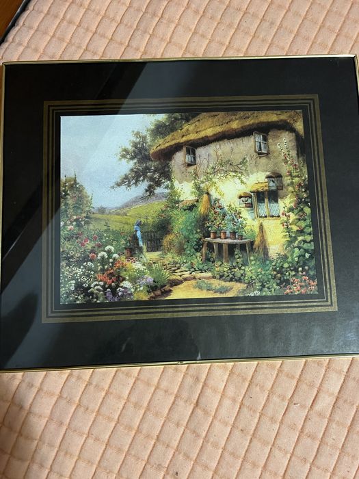 Quadro paisagem bucolica