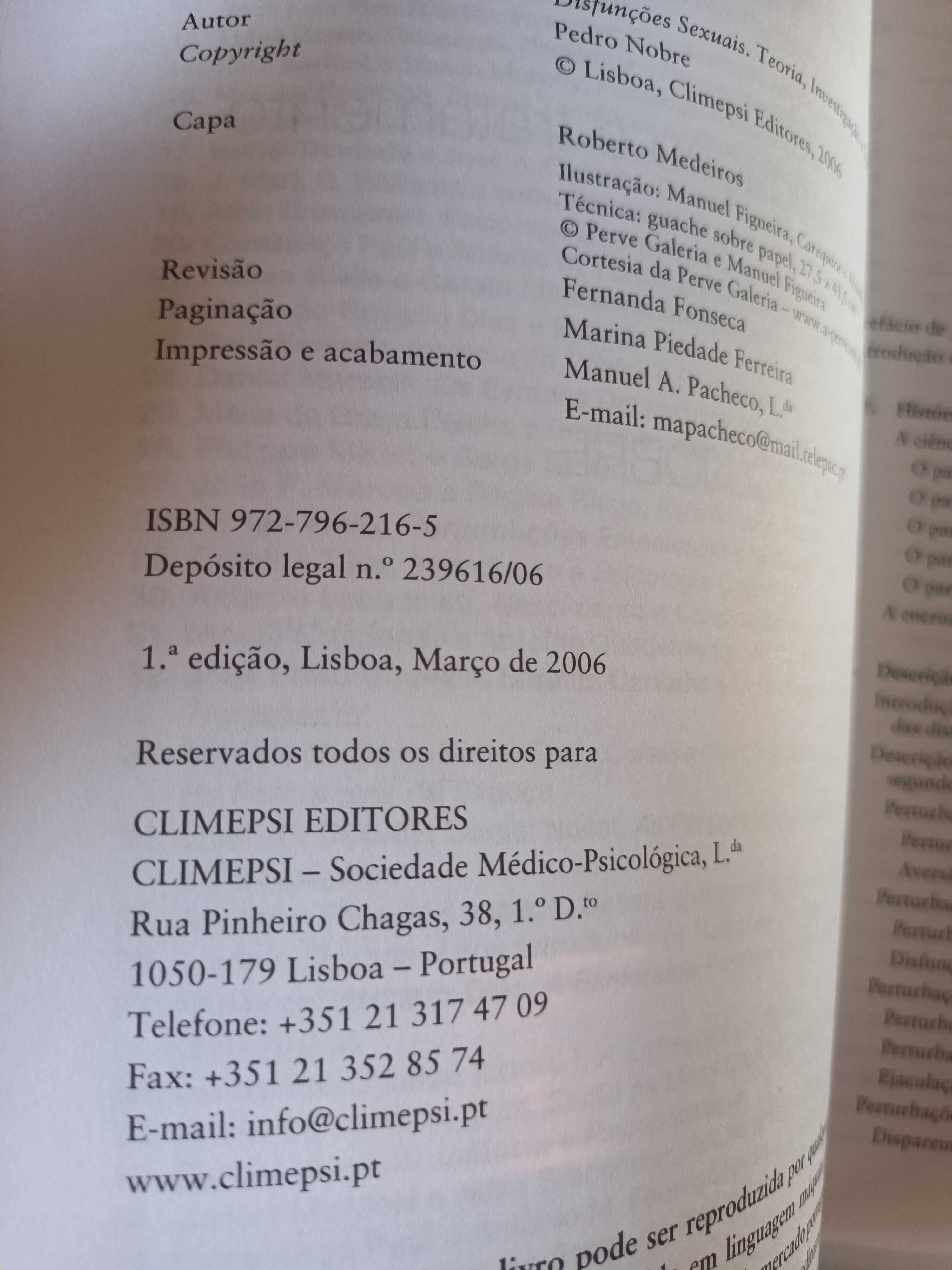 "Disfunções Sexuais" por Pedro Nobre - 1ª Edição