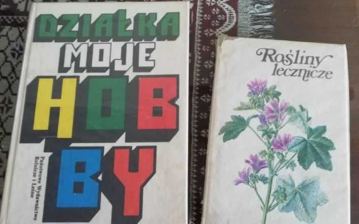 Książki Działka Moje Hobby oraz Rośliny lecznicze PRL