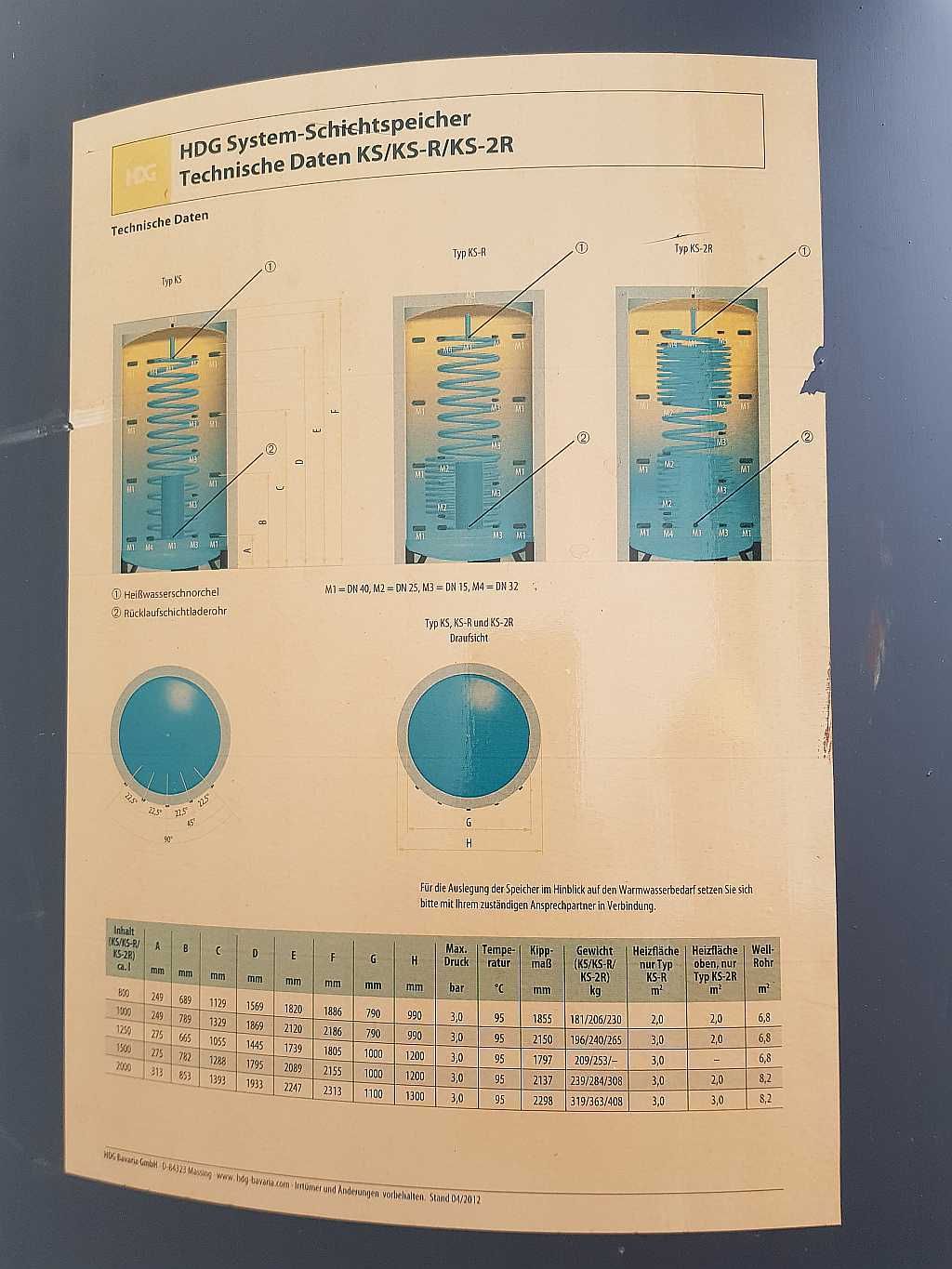 Bufor kombinowany 1000 L Bavaria wężownica CWU ze stali nierdzewnej.