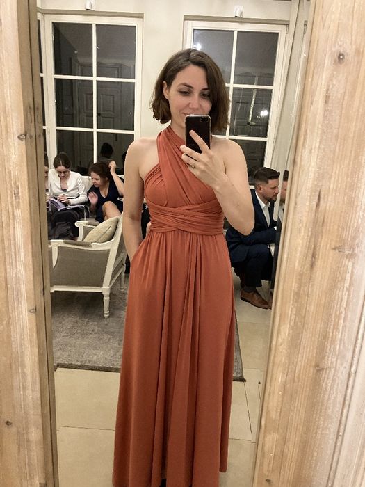 Sukienka Naoko Infinity Amber Glow Maxi XS / S multiway miedziana