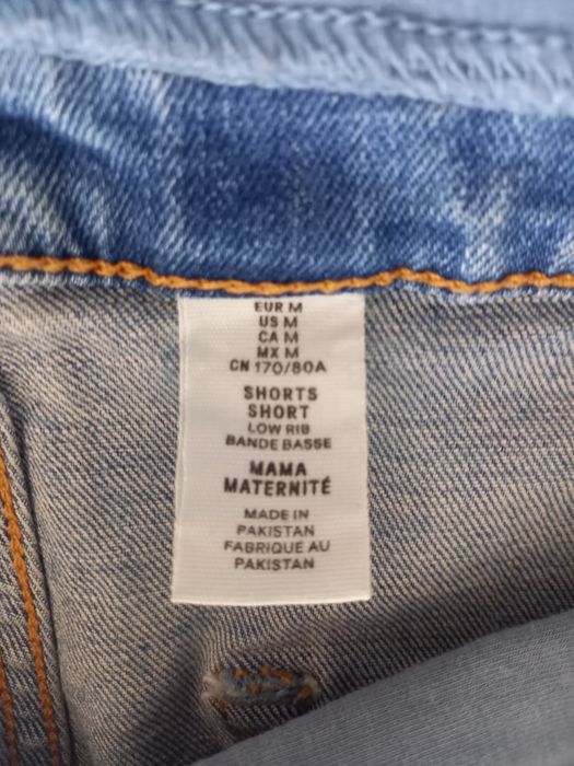 Jeansowe spodenki ciążowe rozm. M H&M