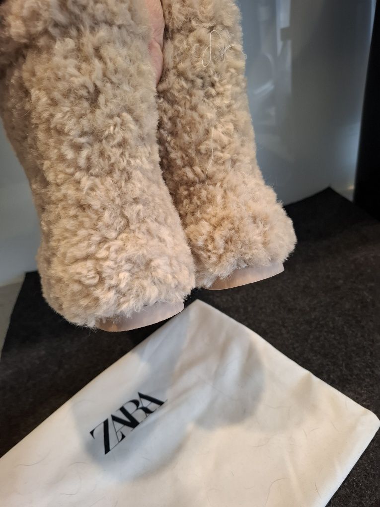 Kapcie,  botki z futerkiem,  Zara, rozmiar 38_ Nowe z metkami