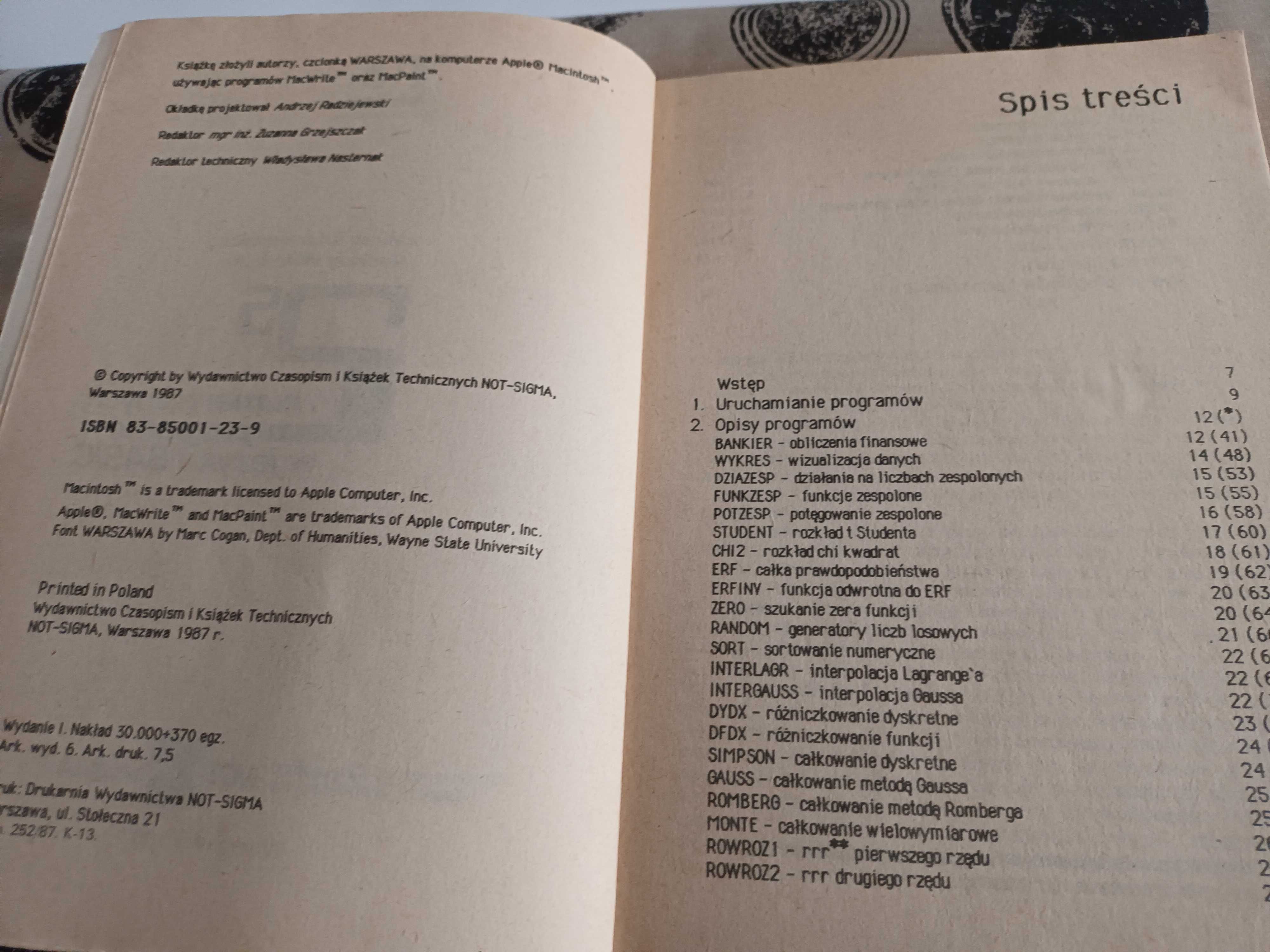 Tatarkiewicz,Witowski,25 numer programów w j. BASIC