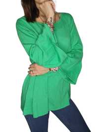Piękny zielony Sweterek 95% viskoza xxl 44