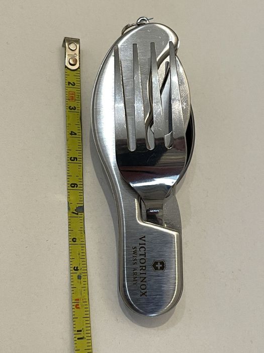 Туристичний столовий набір- мультитул. Ложка-вилка-ніж- карабін. Новий