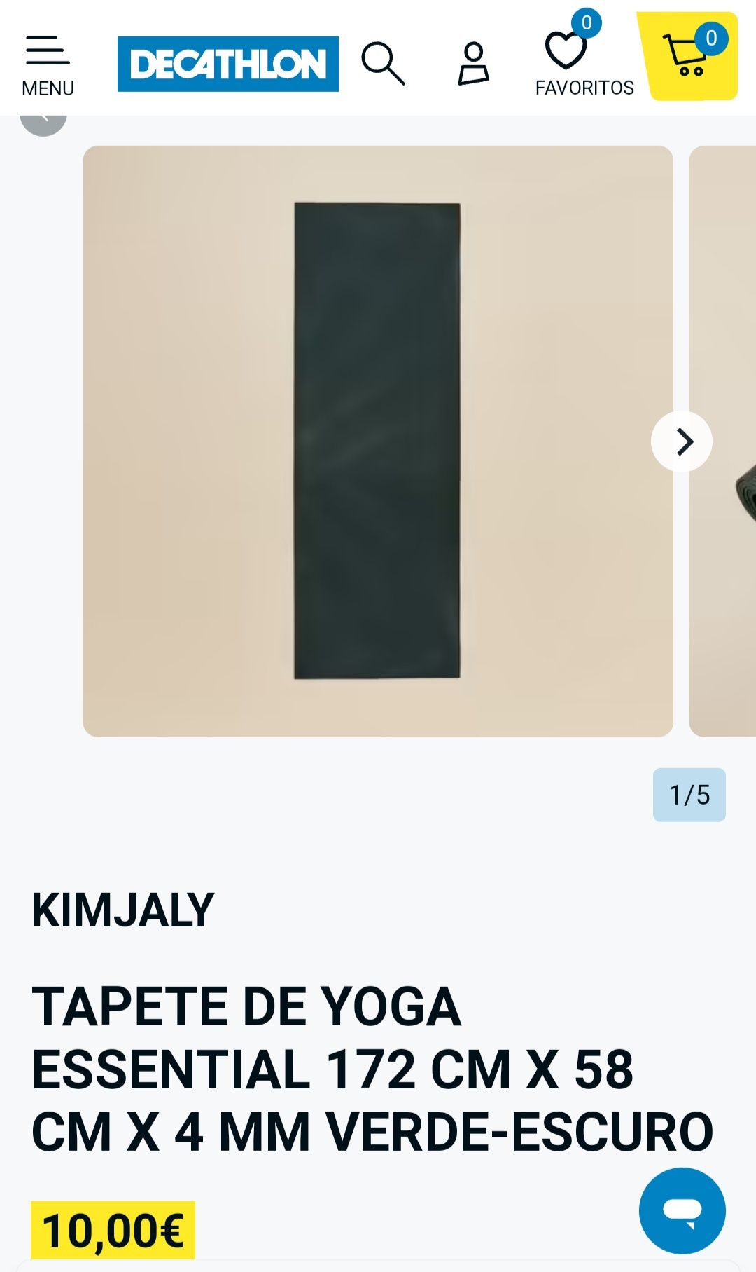 Tapete de yoga novo