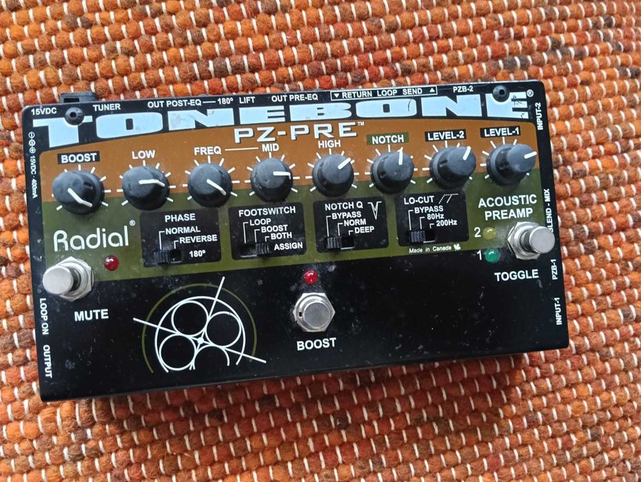 Radial Tonebone PZ-Pre – Novo, Ideal para Palco e Estúdio