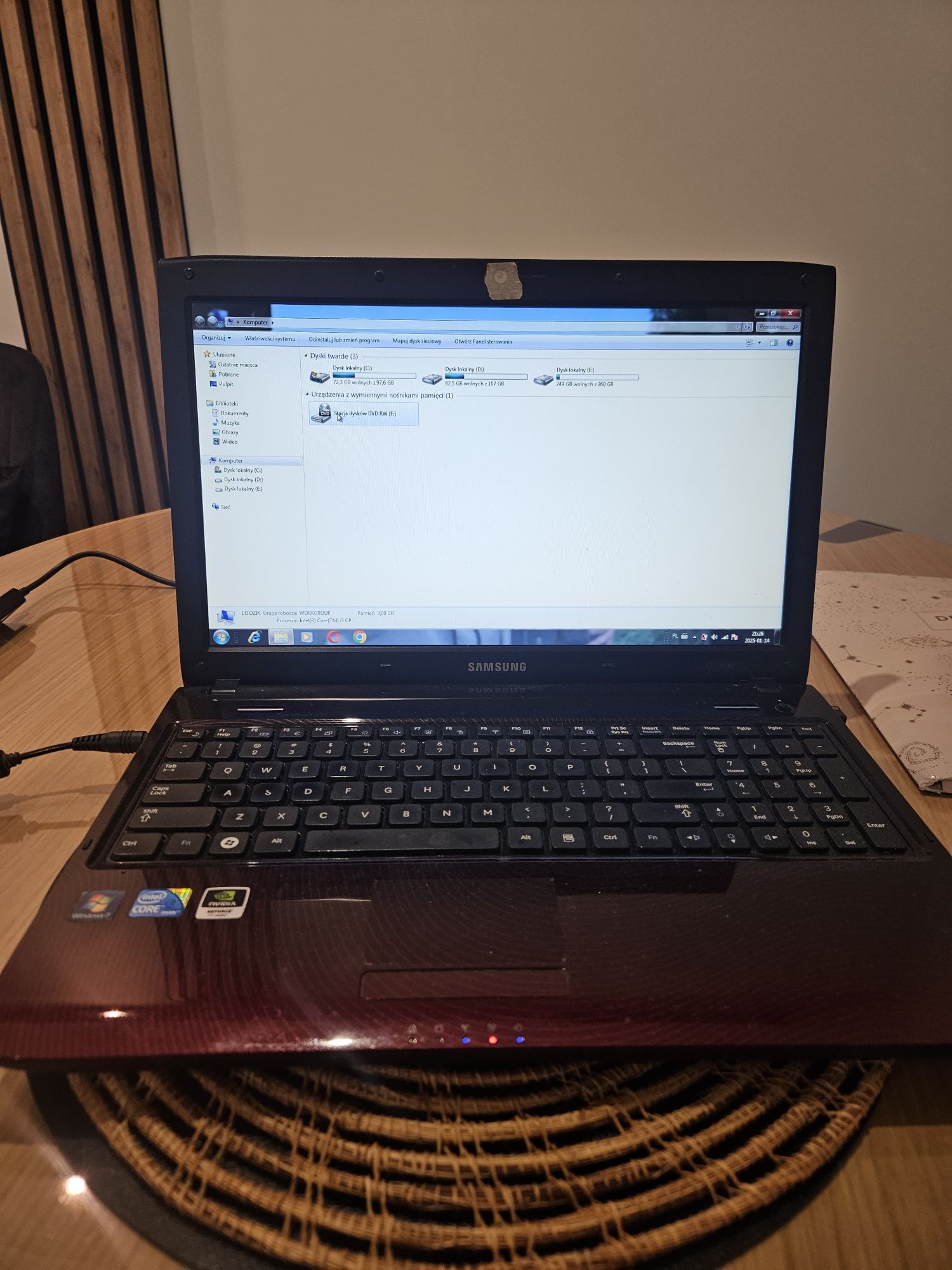 Laptop Samsung R580