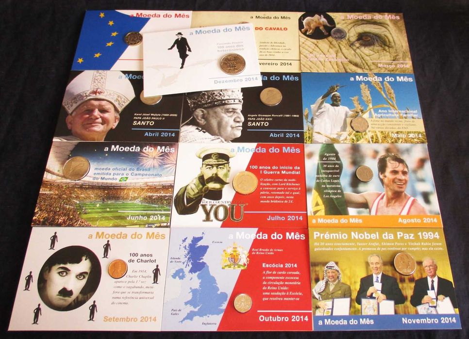 Moedas Comemorativas Moeda do Mês Philae 2014 Completo