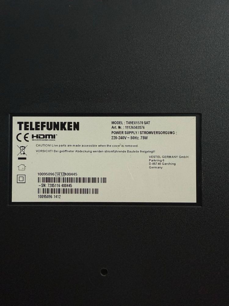 Телевізор Telefunken / 49” / Full HD / без Smart TV