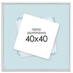 Srebrna Rama Ramka Aluminiowa 40x40 zdjęcia plakaty grafiki obrazy