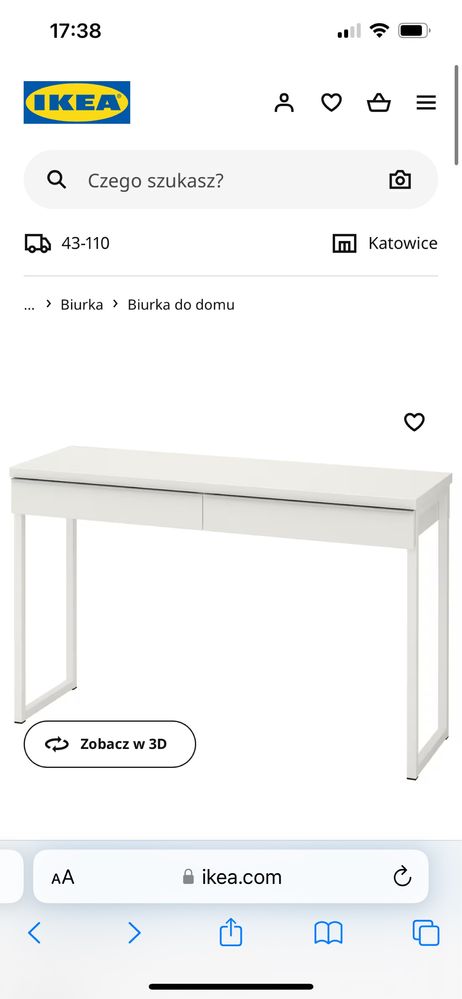 Biurko Besta z Ikea