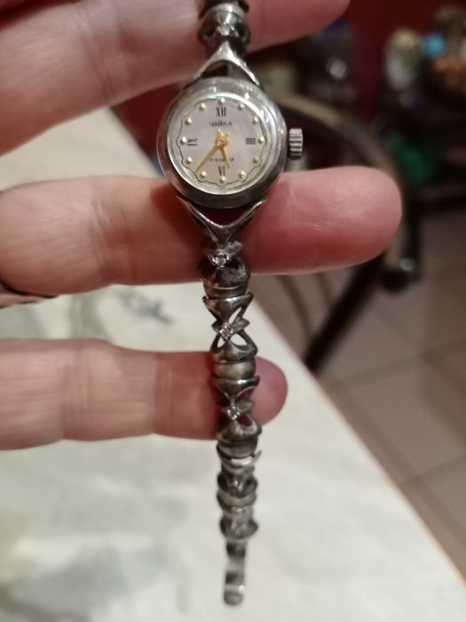 Часы серебряные.Чайка.