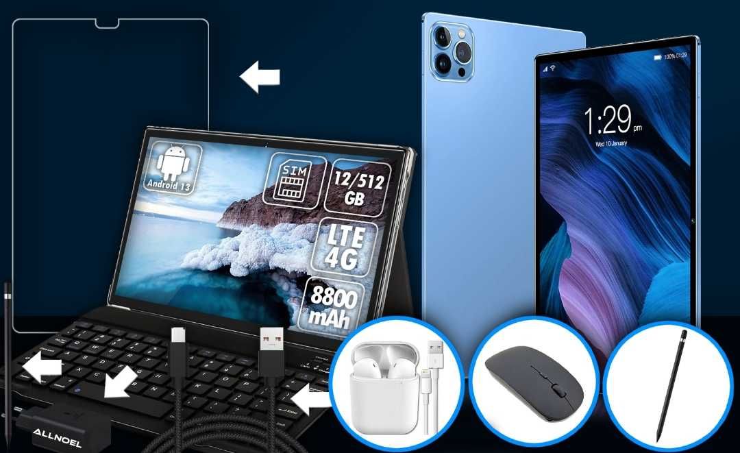 Tablet Allnoel 12/512 LTE 4g tylko dziś