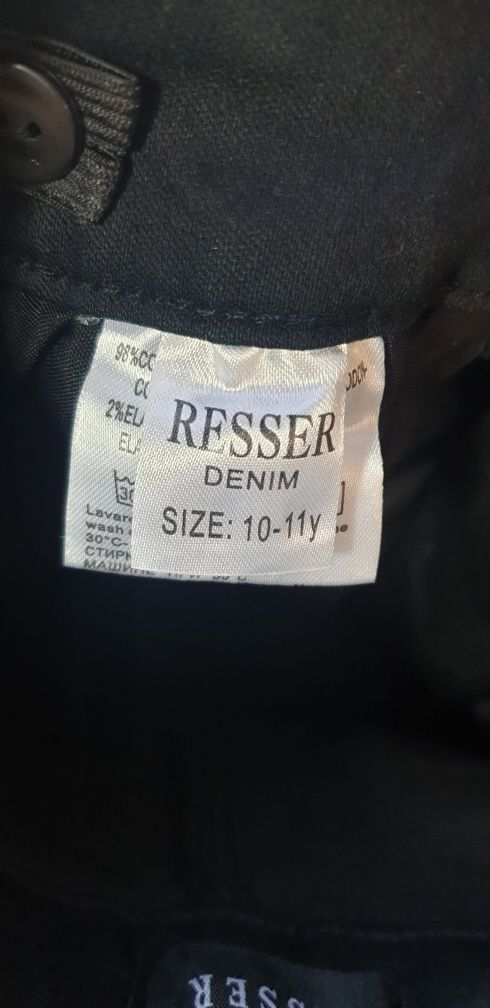 Джинси шкільні чорні Denim Resser на зріст 136-146 см