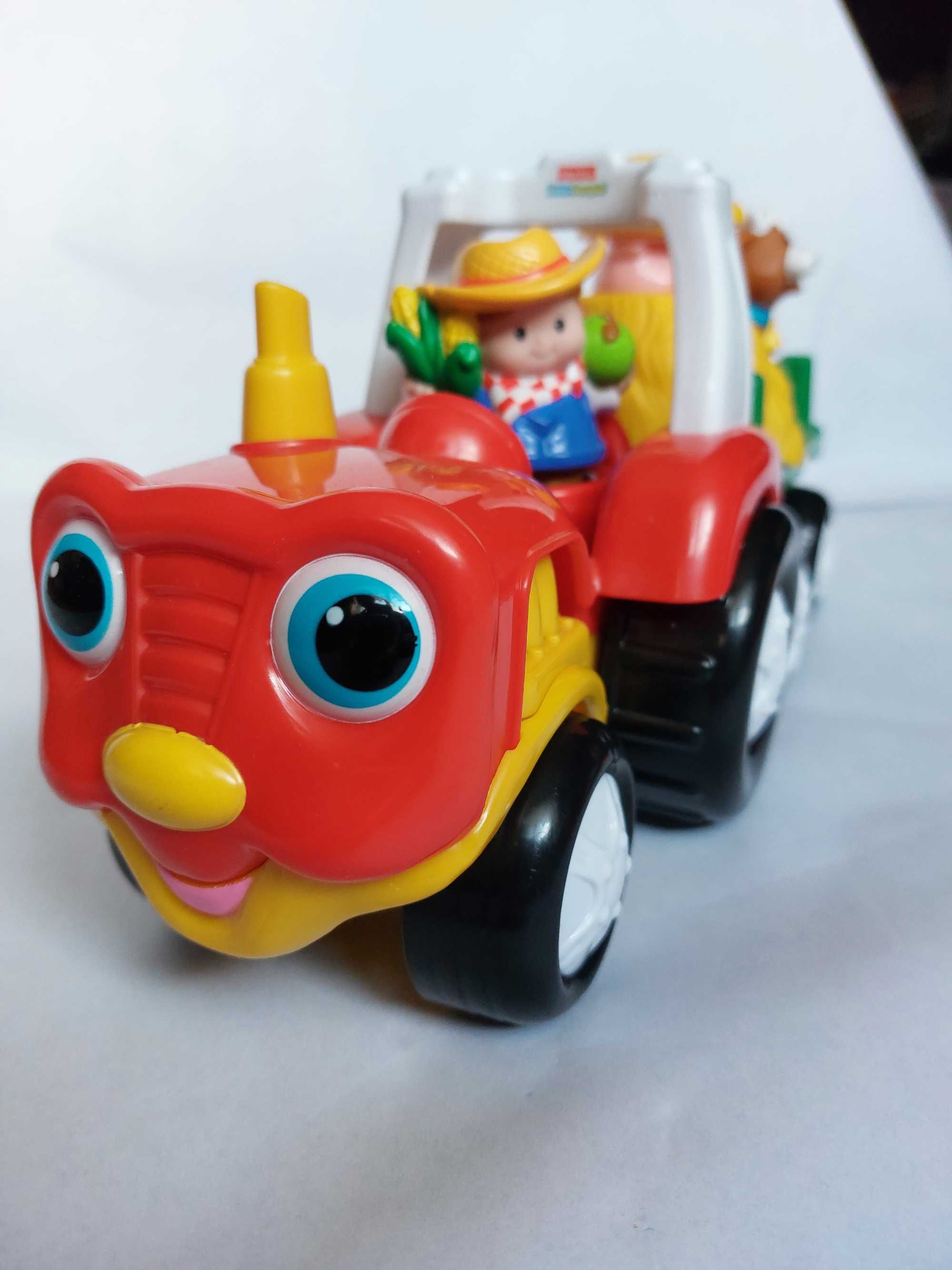 Fisher price Little People traktor z przyczepa zwierzątka farma farmer