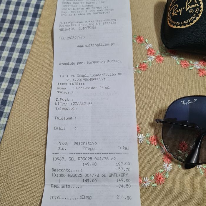 Oculos ray ban aviator polarized 62mm