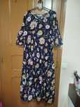 Vestido azul floral