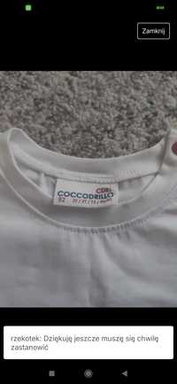 Bluzka t-shirt Coccodrillo 92 nowa
