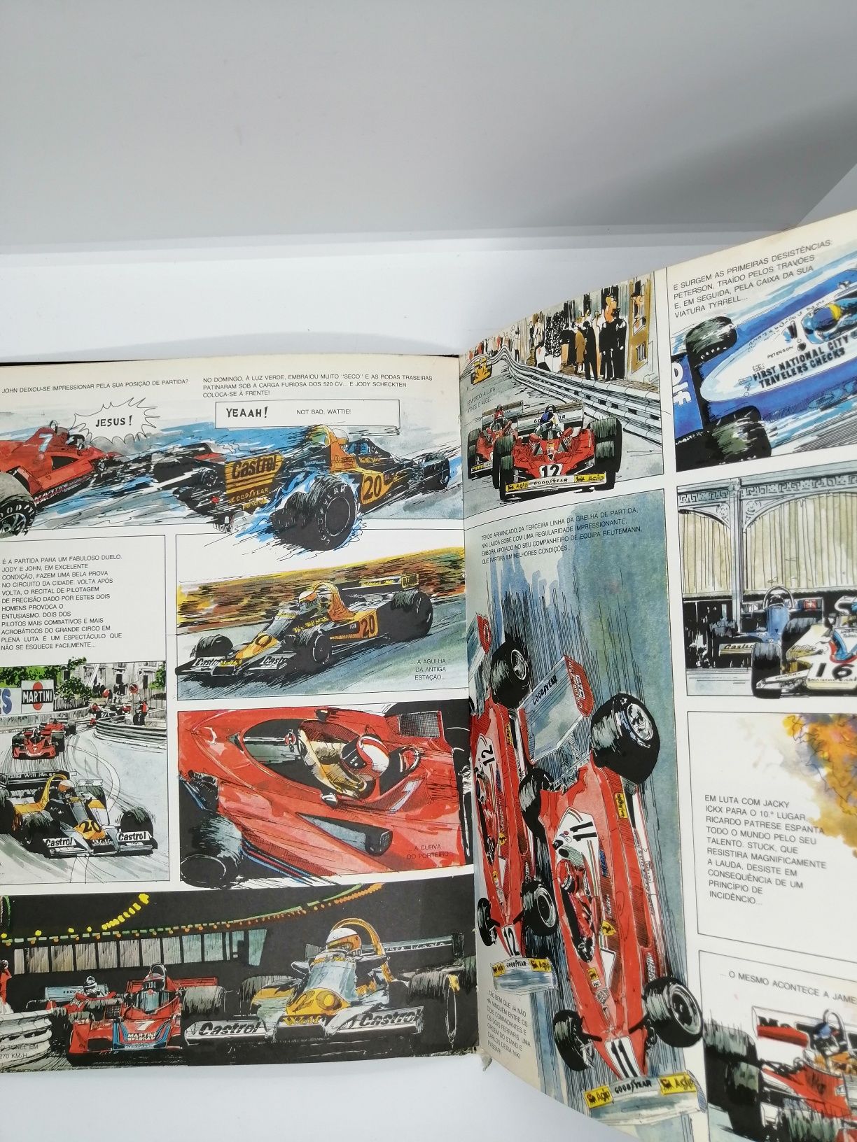 Livro BD raro Grande Prémio F1  1977 1*edição 5000 exemplares