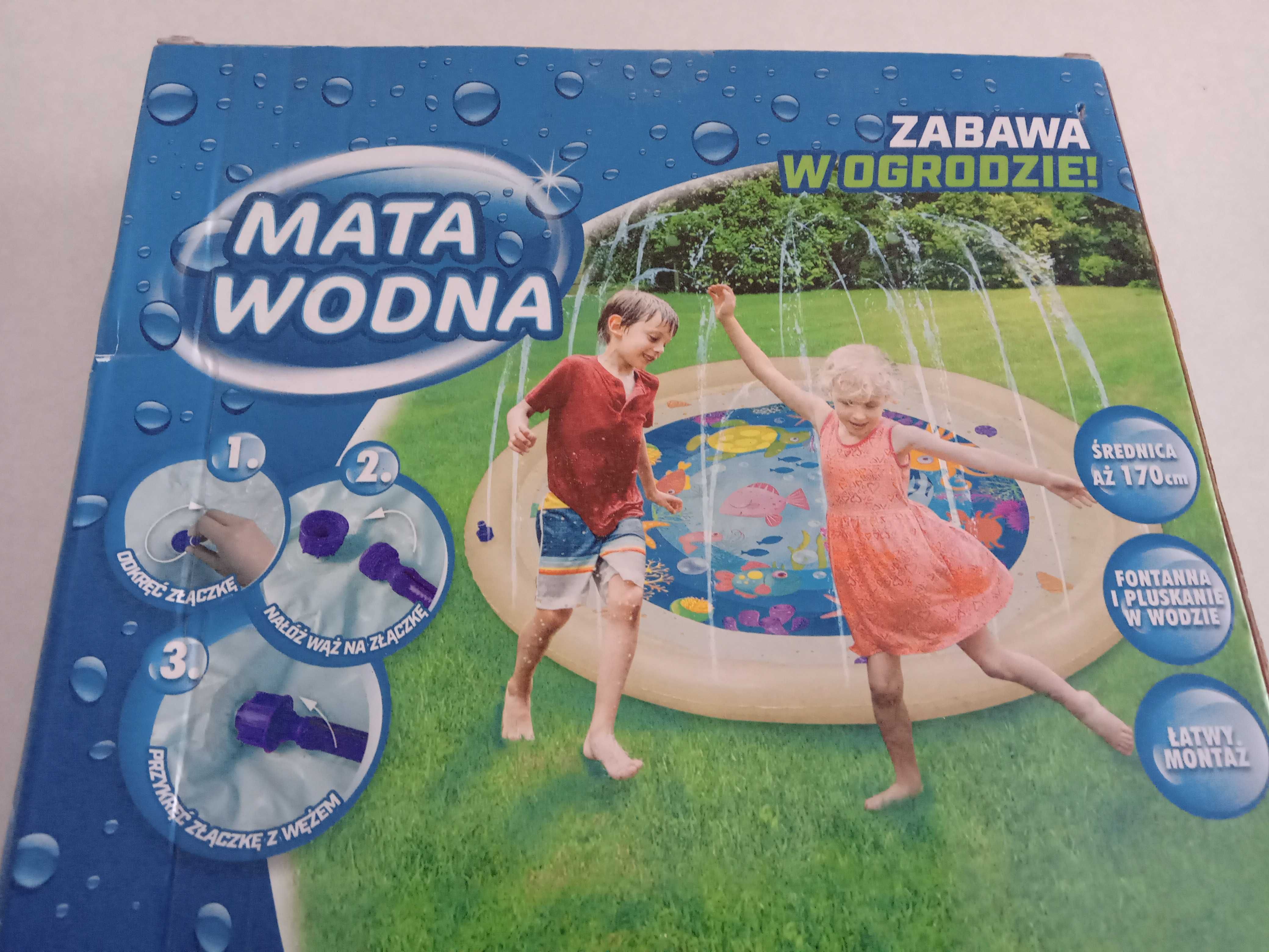 Mata wodna,zabawa w ogrodzie