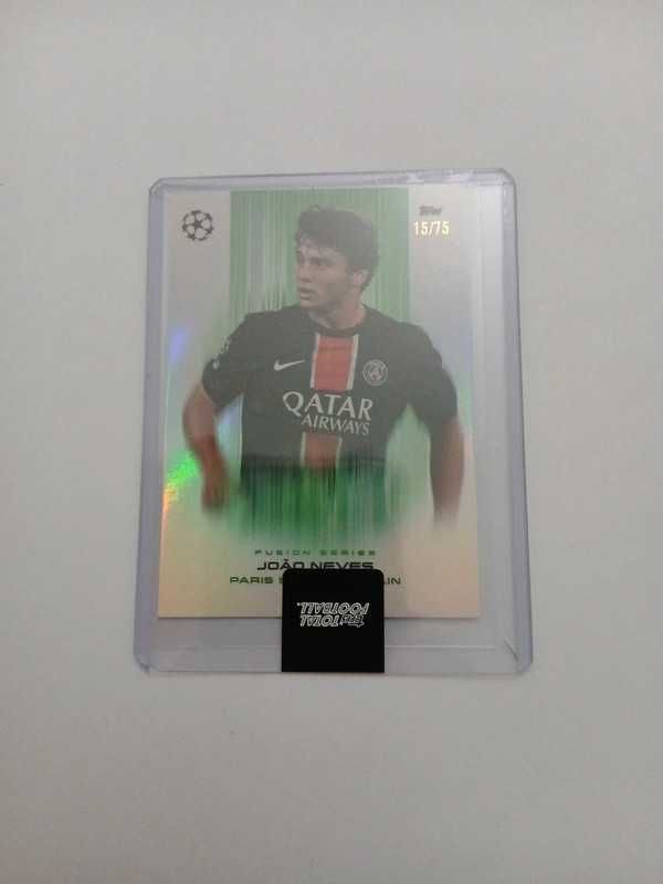 João Neves PSG 15/75 Topps Total Football