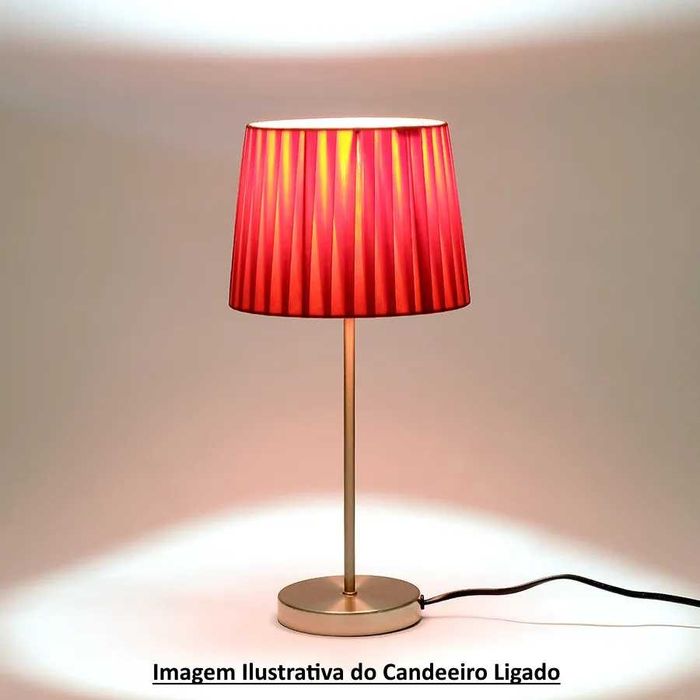 2 Candeeiros de Mesa Hotel Vermelho