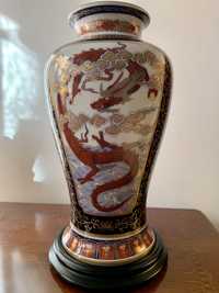 Vaso do Dragão Imari,Porcelana Oriental c/Certificado,Arte Perfeita