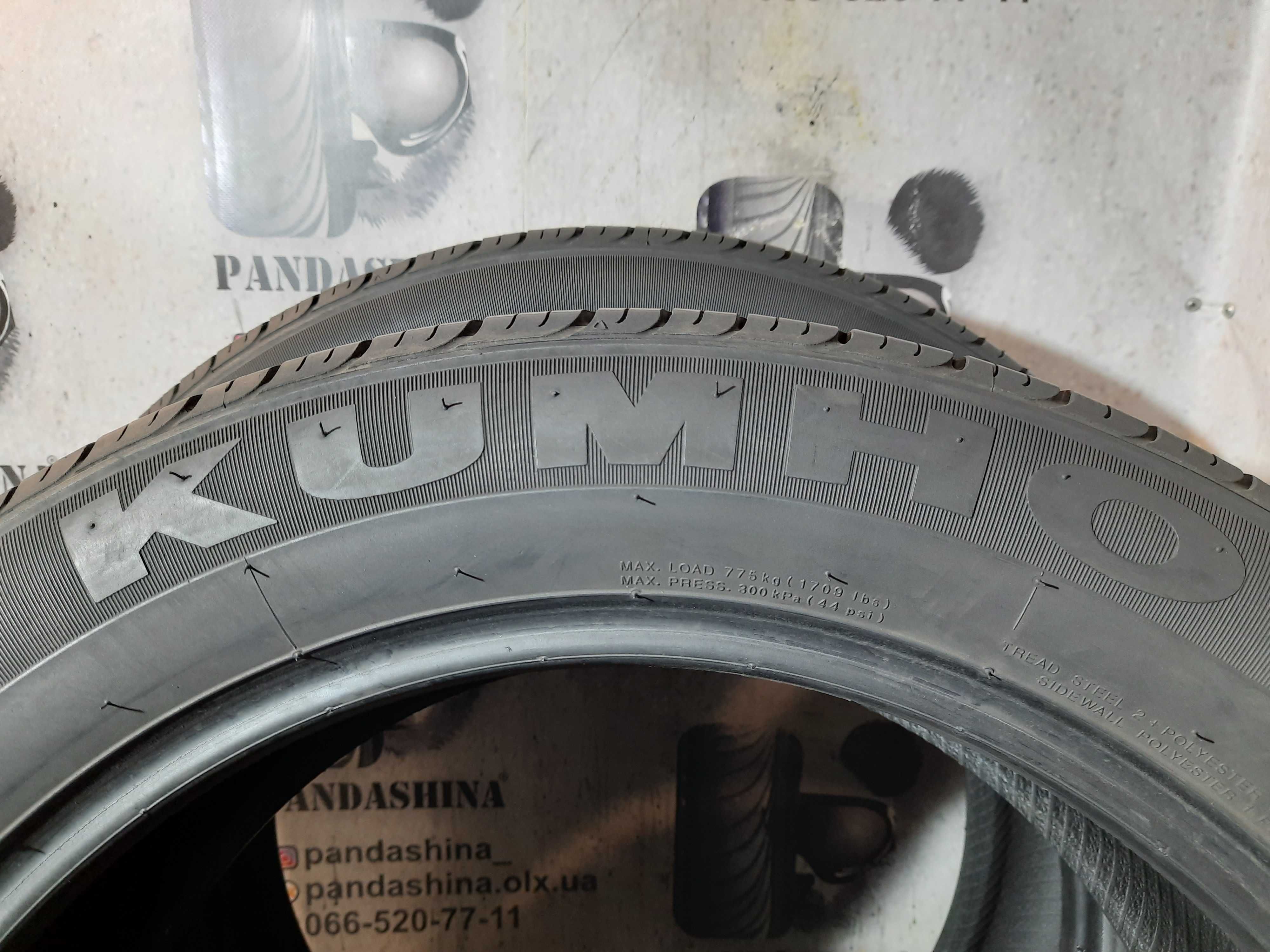 Шини 6,5мм 225/55 R19 KUMHO Solus KH16 б/у літо склад