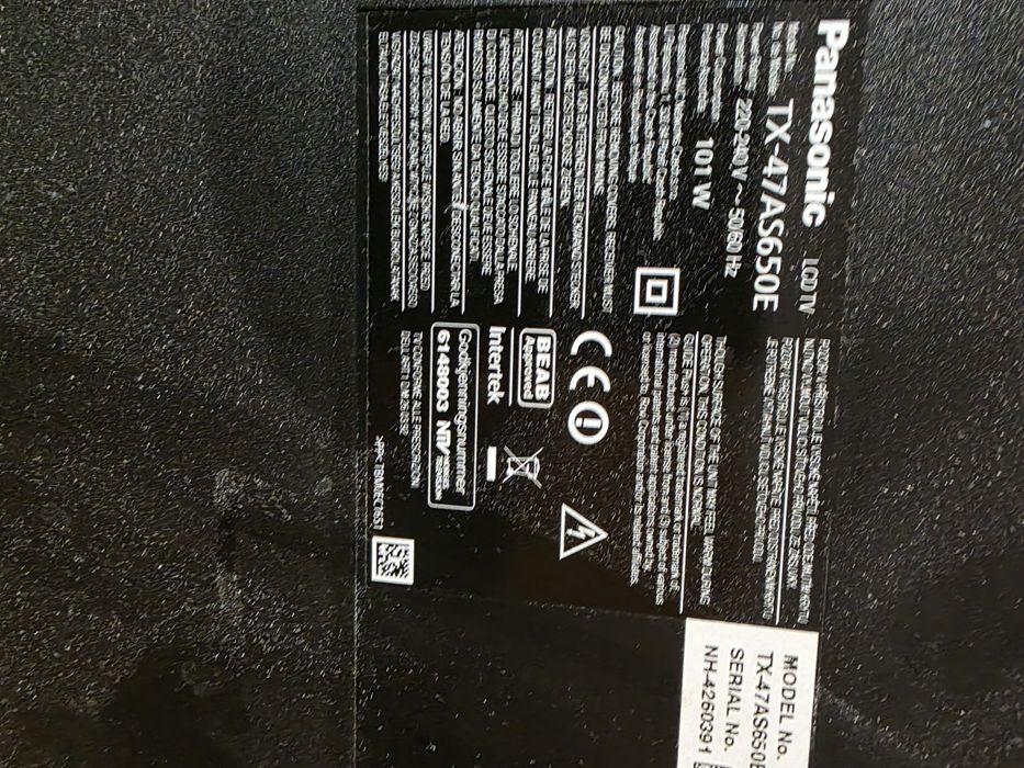 Panasonic TX-AS650E telewizor części