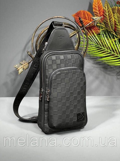 Мужская сумка слинг Louis Vuitton Луи Виттон ЛЮКС чоловіча сумка