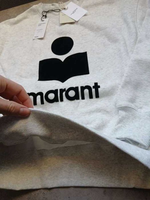 ISABEL MArant białe ubrania nowe unisex długie rękawy L