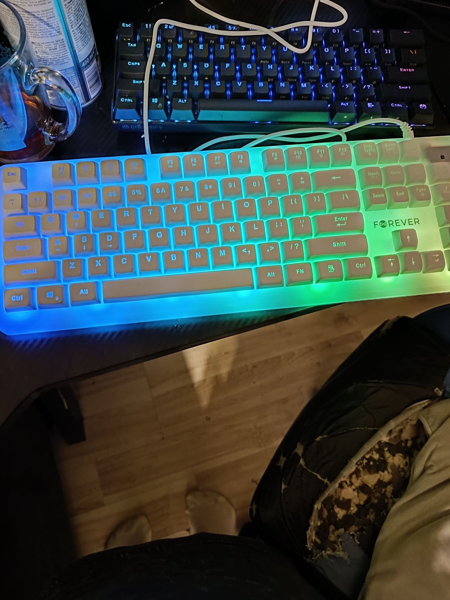 Klawiatura keyboard rainbow Red forever