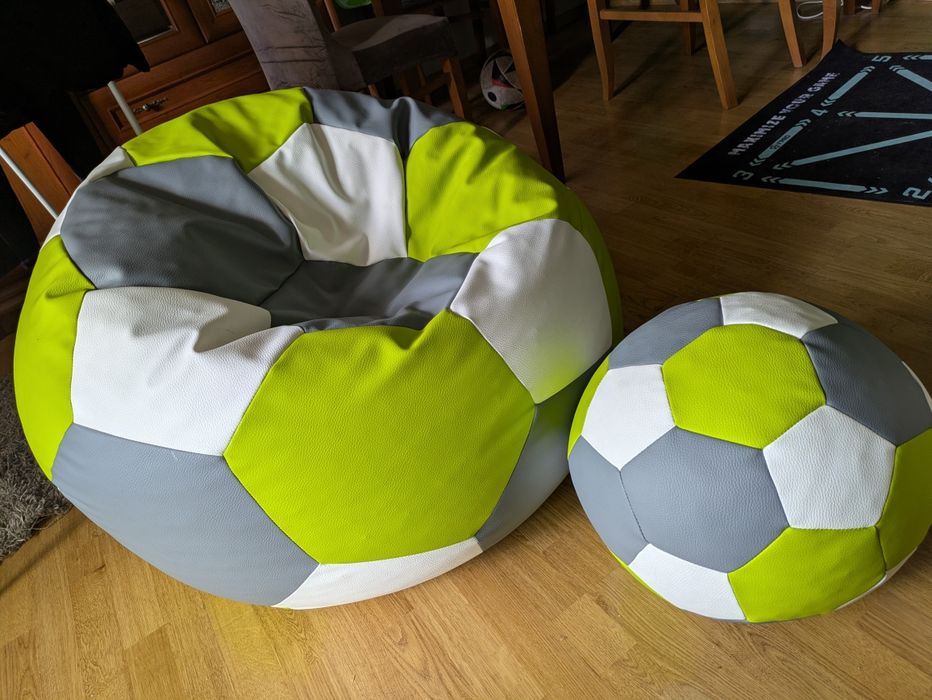 Pufa siedzisko piłka XXL plus podnóżek Egato