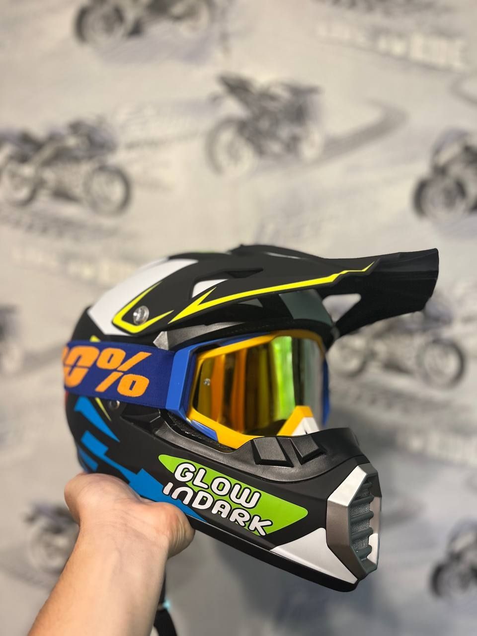 !!! Шлем с очками за 1650грн !!! кроссовый