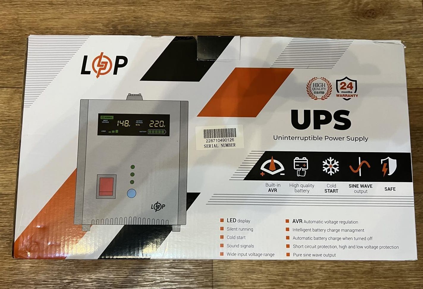 ДБЖ LogicPower LPY-PSW-1000VA+ (700Вт) 10A/20A в ідеальному стані