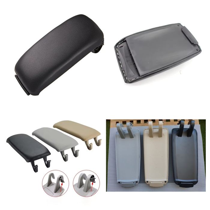 Tampa AUDI apoio braço consola A4 B6/B7, A3 8P, A6/A6L Tecido, Pele