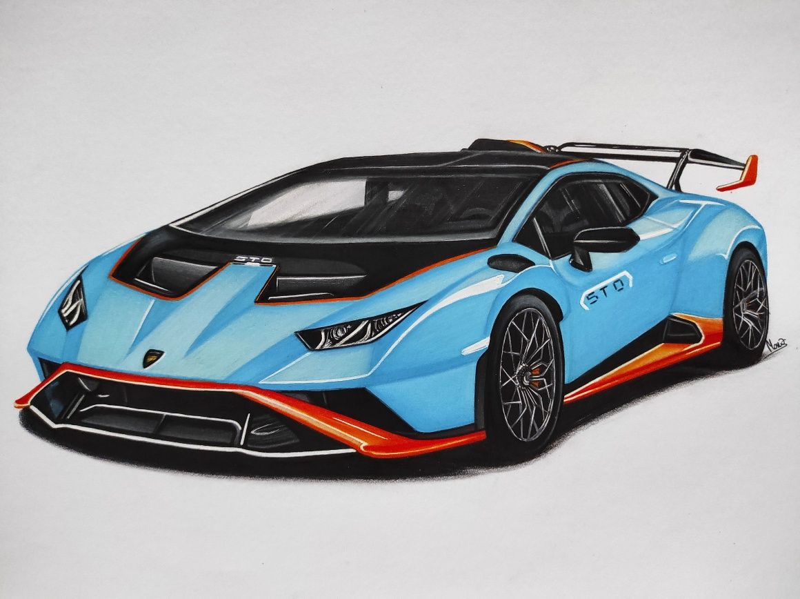 Rysunek Lamborghini Huracan ST0 Prezent