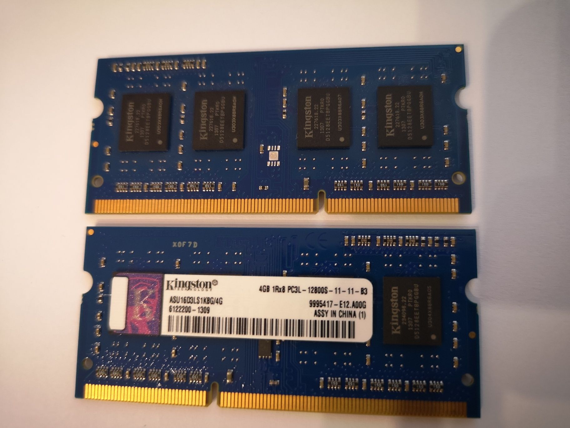 Оперативна пам'ять Kingston 8GB DDR3L (2Х4GB) SODIMM 12800 11-11-B3