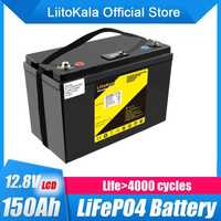 LiFePO4 аккумулятор Liitokala 150Ah LCD (литий-железо-фосфат) 12.8v