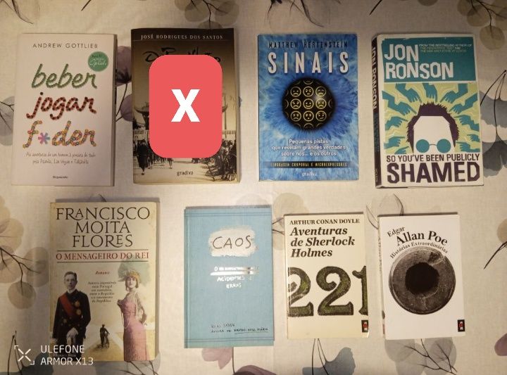 Vários livros para venda entre 5€ e 10€